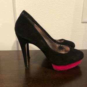 Dolce Vita black geeks with hot pink platform!